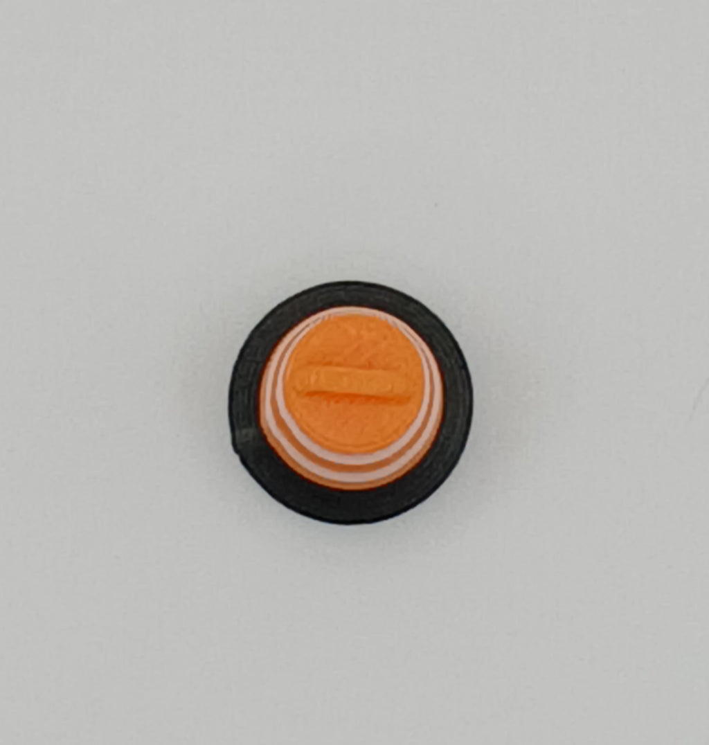 1:64 Small Orange Construction Safety Barrel 3D Printed Diecast Diorama Accessory