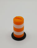 1:64 Orange Construction Safety Barrel 3D Printed Diecast Diorama Accessory