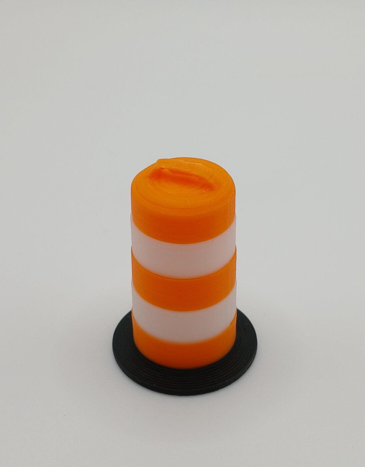 1:64 Orange Construction Safety Barrel 3D Printed Diecast Diorama Accessory