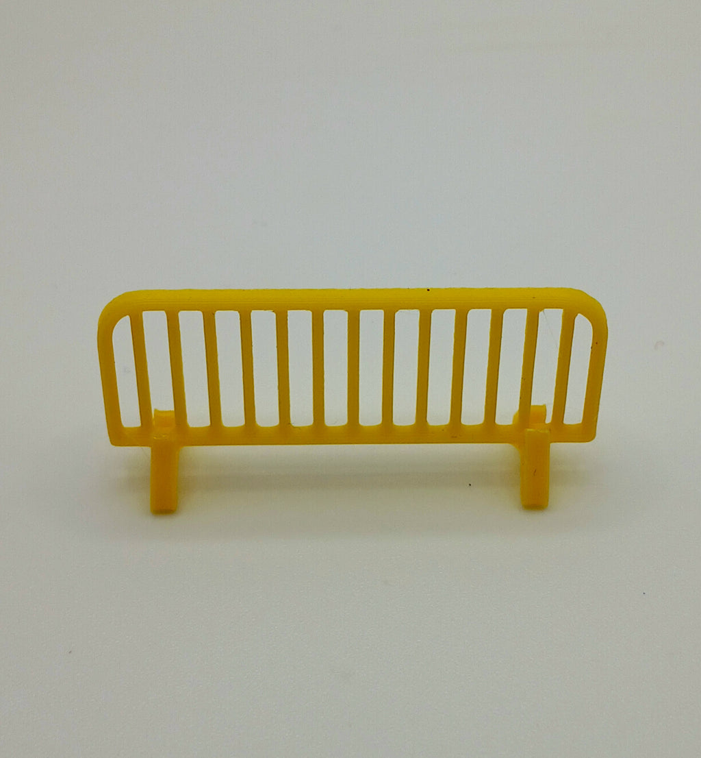 1:64 Yellow Road Construction Barrier 3D Printed Diecast Diorama Accessory