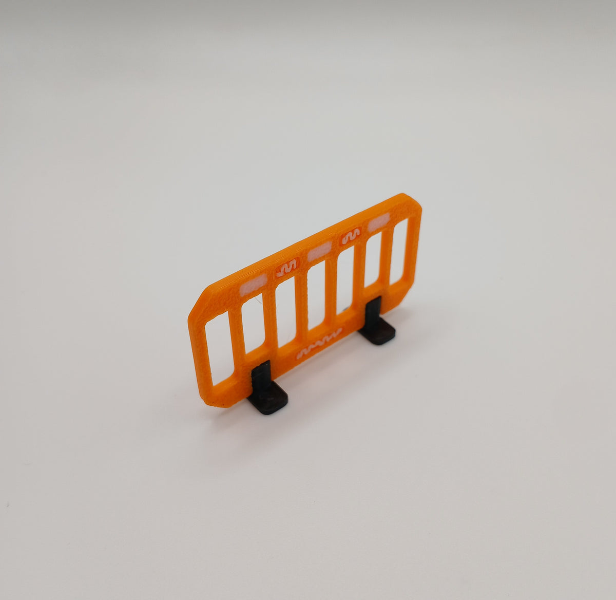 1:64 Orange Road Construction Barrier 3D Printed Diecast Diorama Accessory