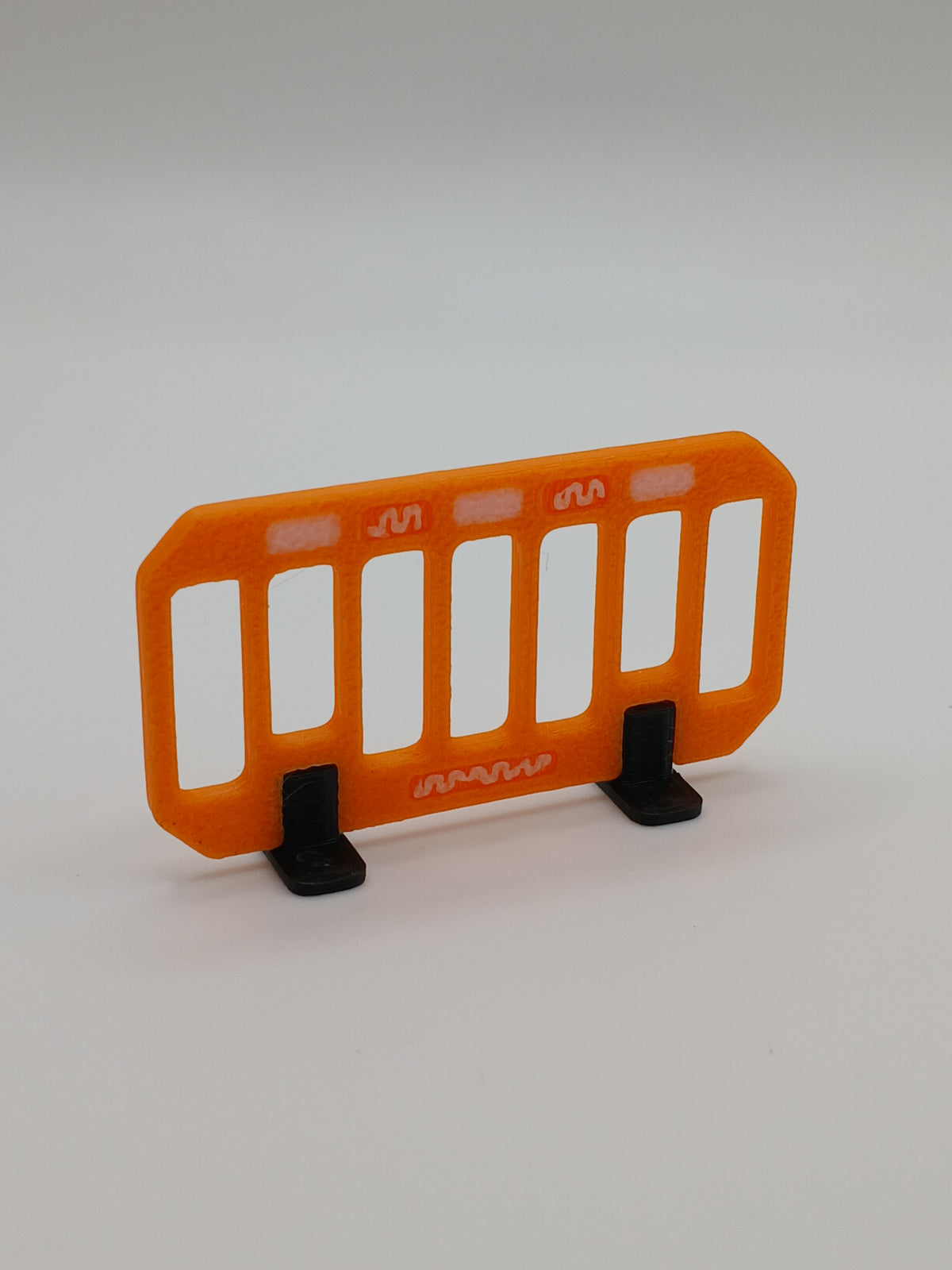 1:64 Orange Road Construction Barrier 3D Printed Diecast Diorama Accessory