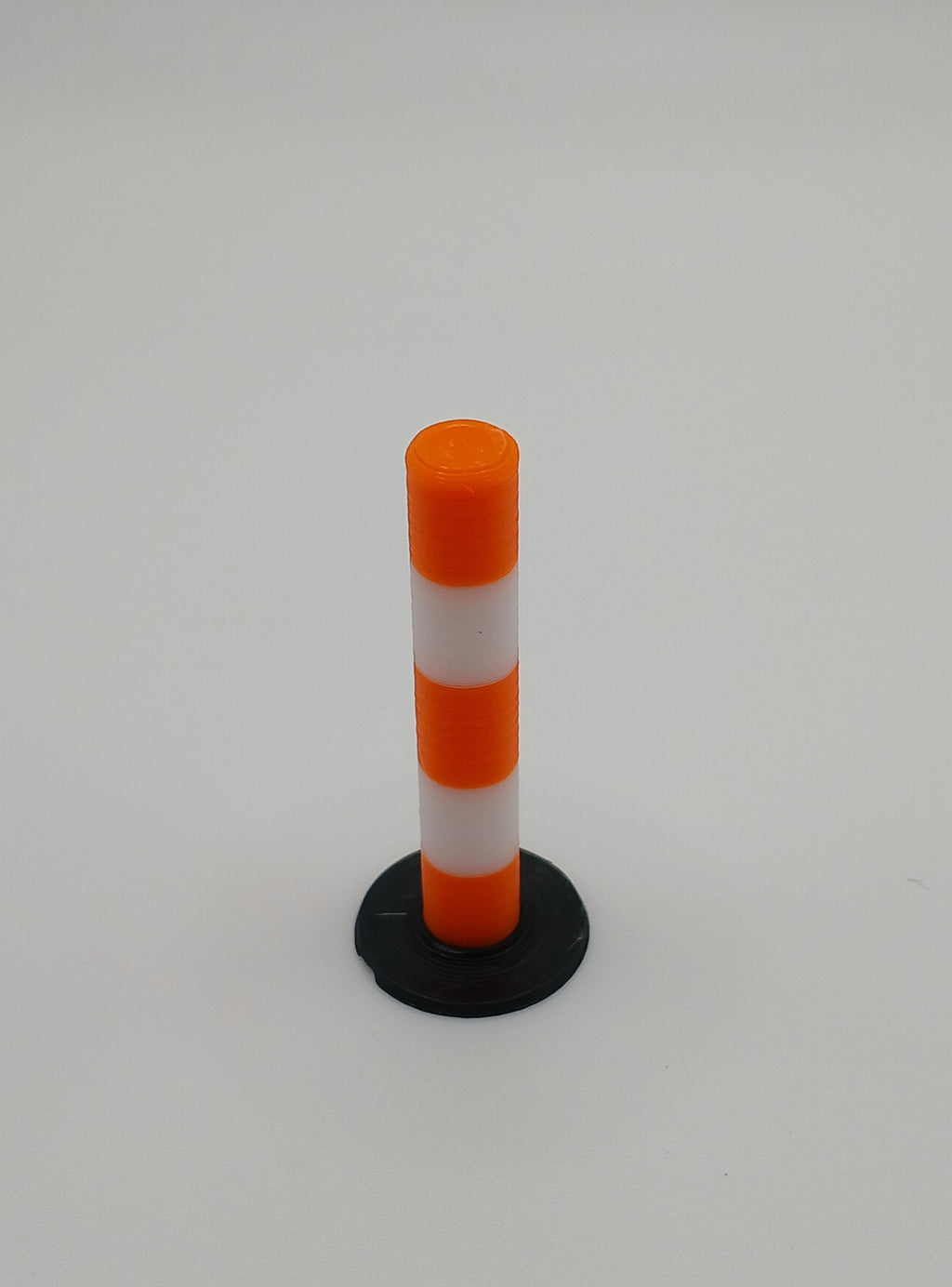 1:87 HO Scale Orange White Traffic Delineator Post 3D Printed Diecast Diorama Accessory
