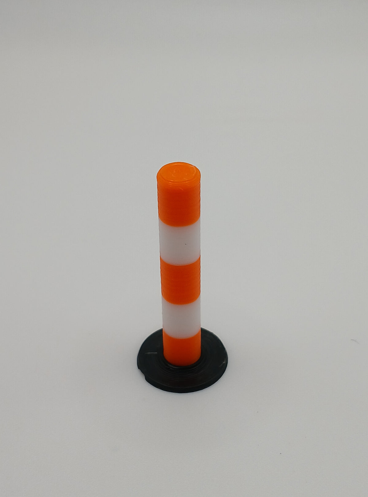 1:64 Orange White Traffic Delineator Post 3D Printed Diecast Diorama Accessory