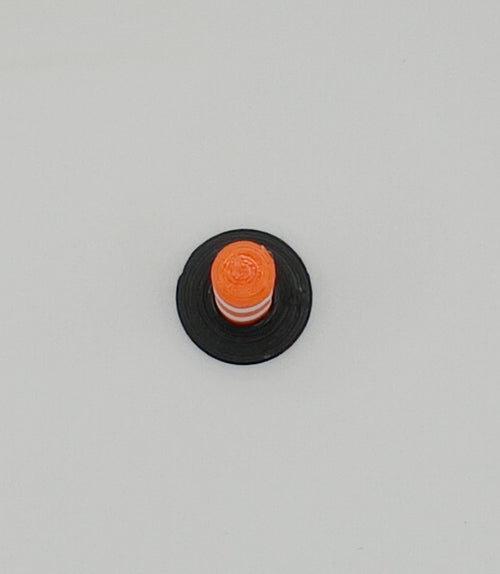 1:64 Orange White Traffic Delineator Post 3D Printed Diecast Diorama Accessory