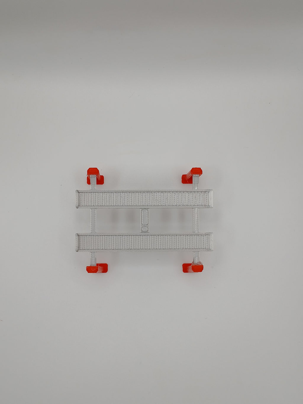 1:64 Scale Red 4-Post Car Lift Garage Workshop Diorama Kit