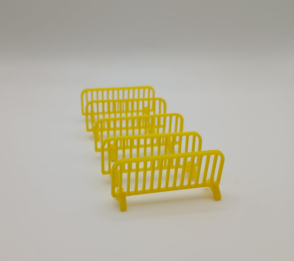 1:64 Yellow Road Construction Barrier 3D Printed Diecast Diorama Accessory
