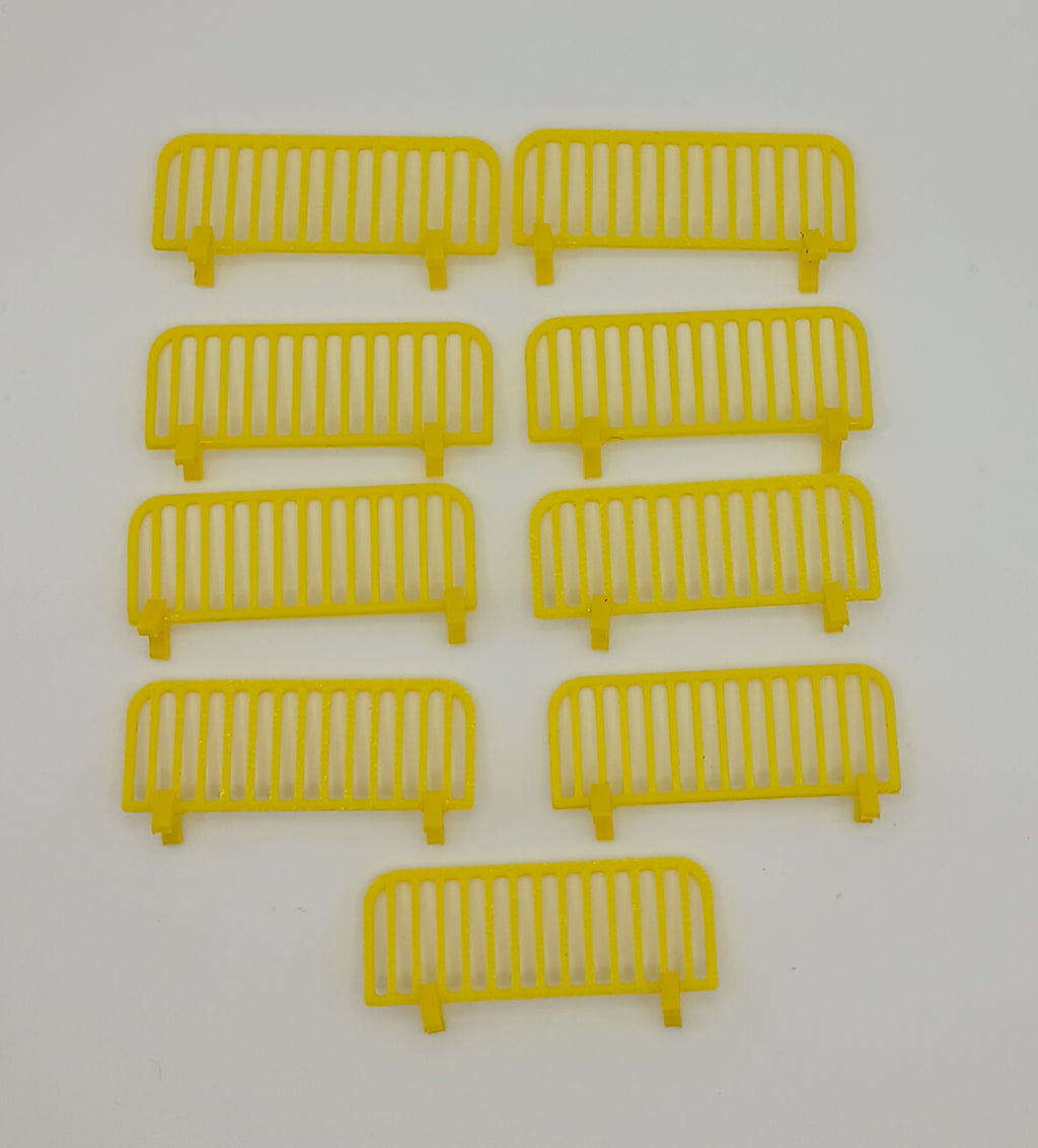 1:64 Yellow Road Construction Barrier 3D Printed Diecast Diorama Accessory