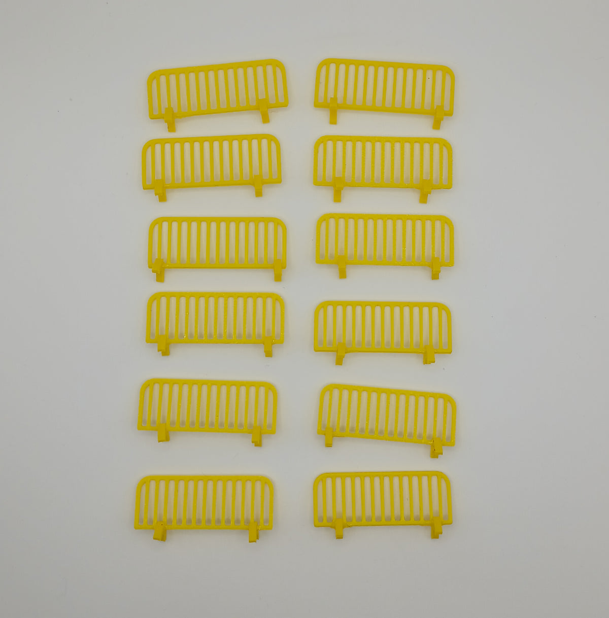 1:64 Yellow Road Construction Barrier 3D Printed Diecast Diorama Accessory