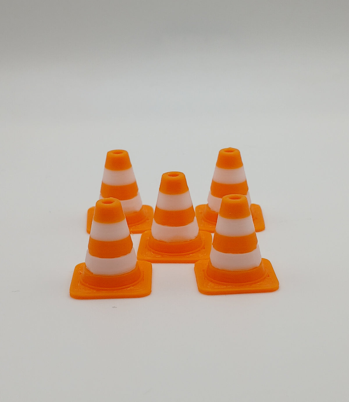 1:64 Orange Traffic Cone 3D Printed Diecast Diorama Construction Accessory