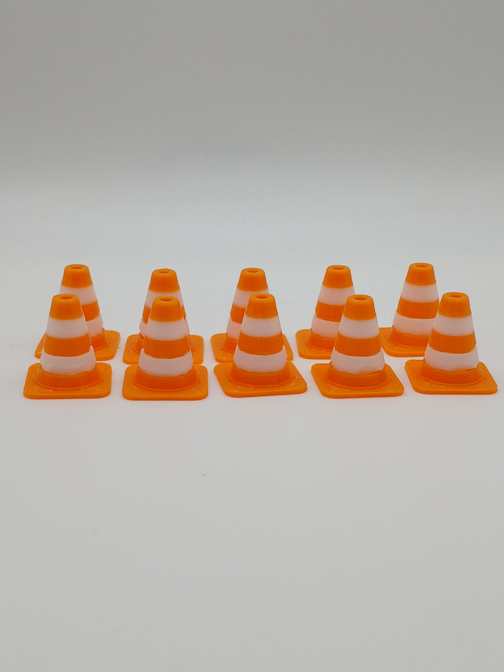 1:64 Orange Traffic Cone 3D Printed Diecast Diorama Construction Accessory