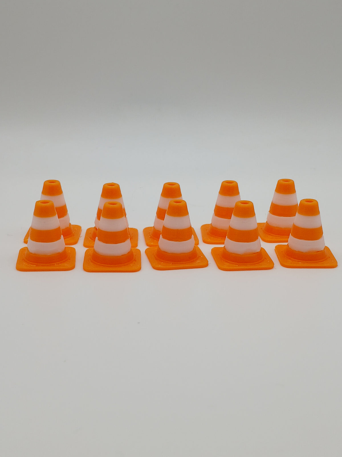 1:64 Orange Traffic Cone 3D Printed Diecast Diorama Construction Accessory