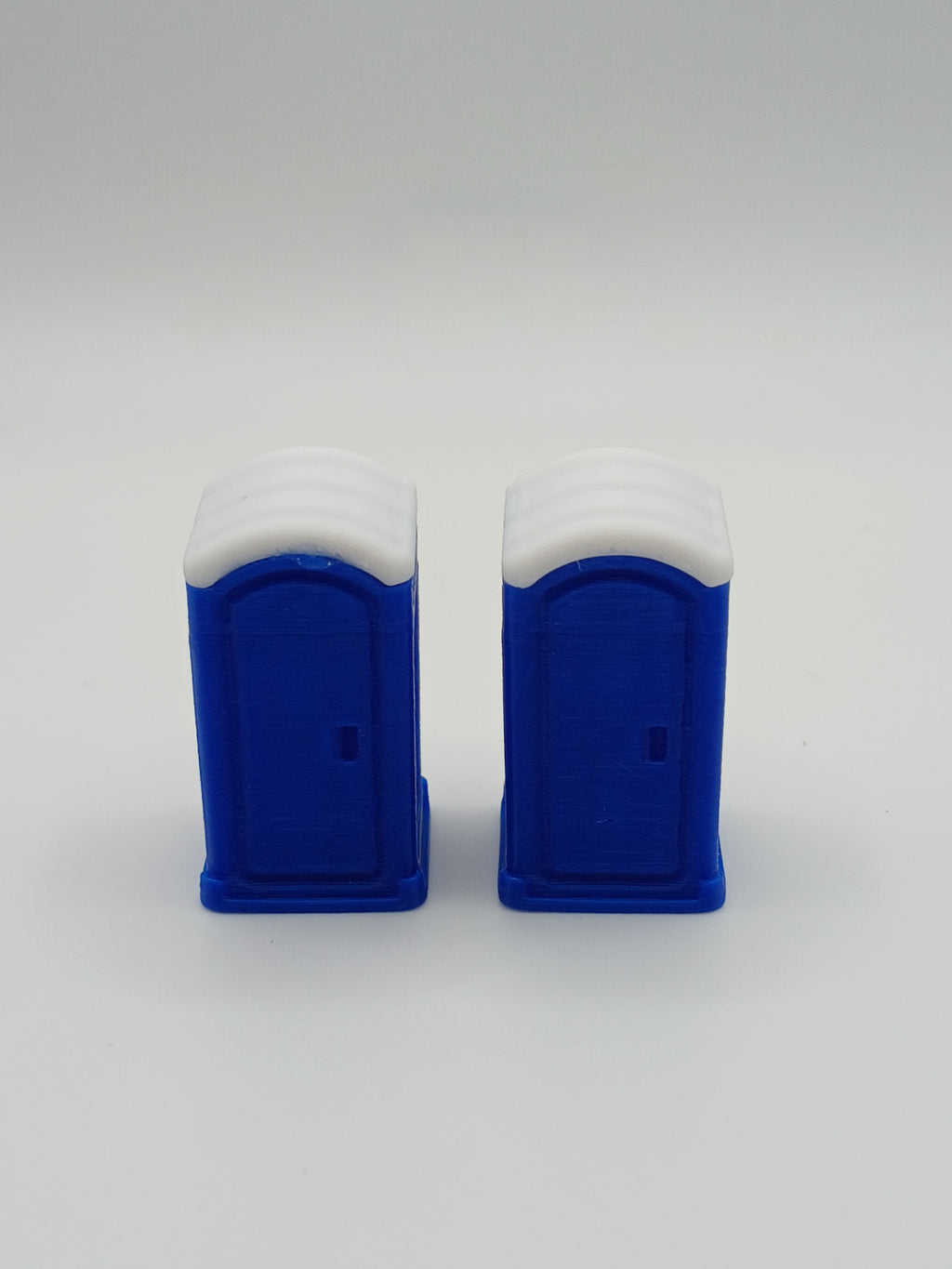 1:87 HO Scale Blue Portable Toilet Porta Potty 3D Printed Diecast Diorama