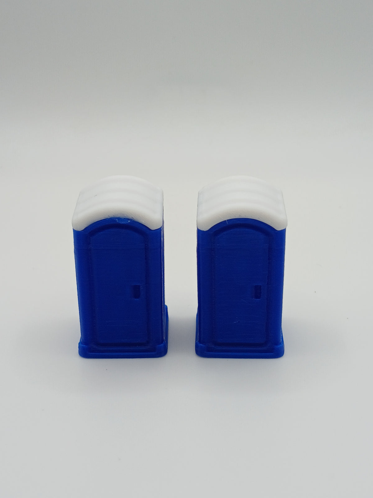 1:64 Scale Blue Portable Toilet Porta Potty 3D Printed Diecast Diorama
