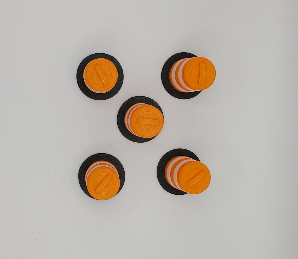 1:64 Orange Construction Safety Barrel 3D Printed Diecast Diorama Accessory