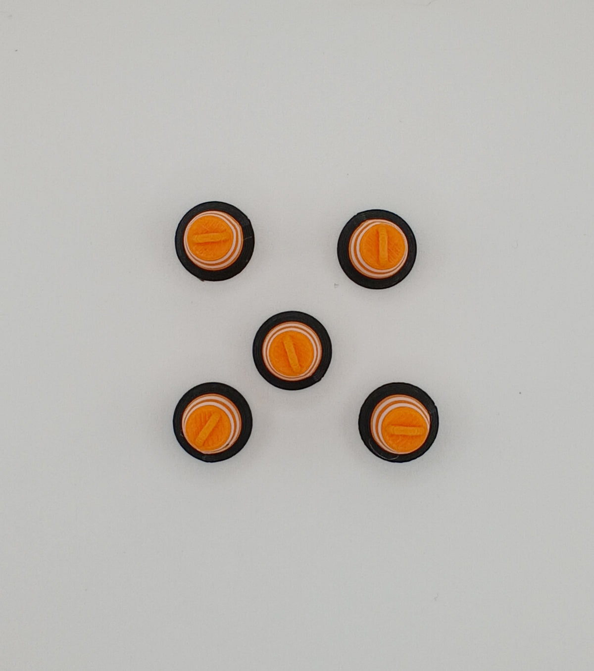 1:64 Small Orange Construction Safety Barrel 3D Printed Diecast Diorama Accessory