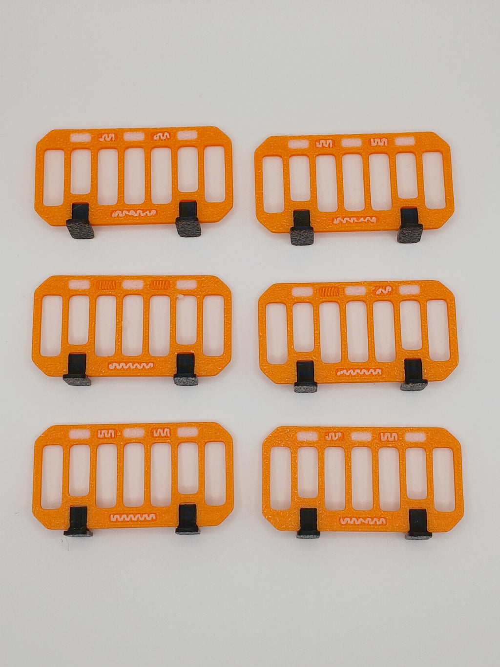1:87 HO Orange Road Construction Barrier 3D Printed Diecast Diorama Accessory