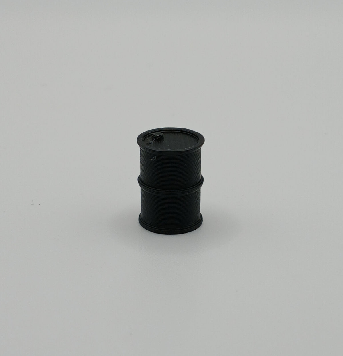 1:64 Scale Black Oil Drum Barrel Garage Diorama 3D Printed