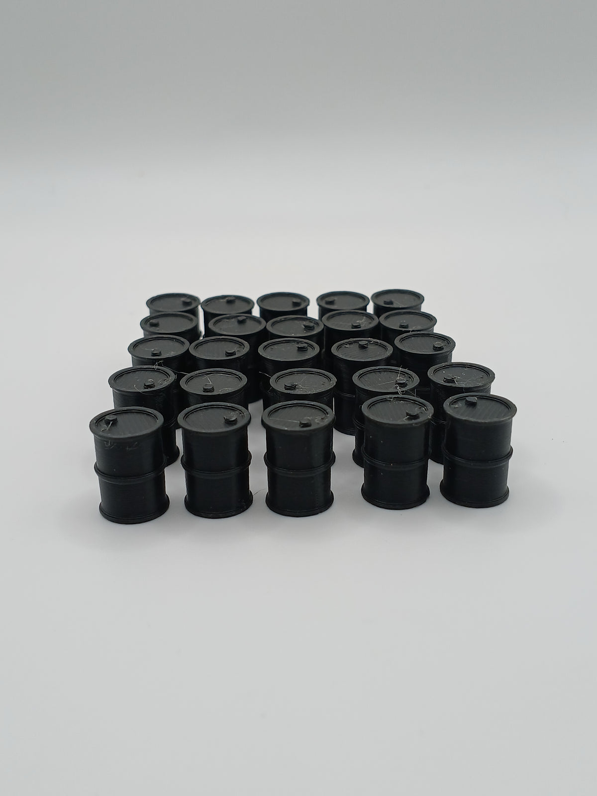 1:64 Scale Black Oil Drum Barrel Garage Diorama 3D Printed