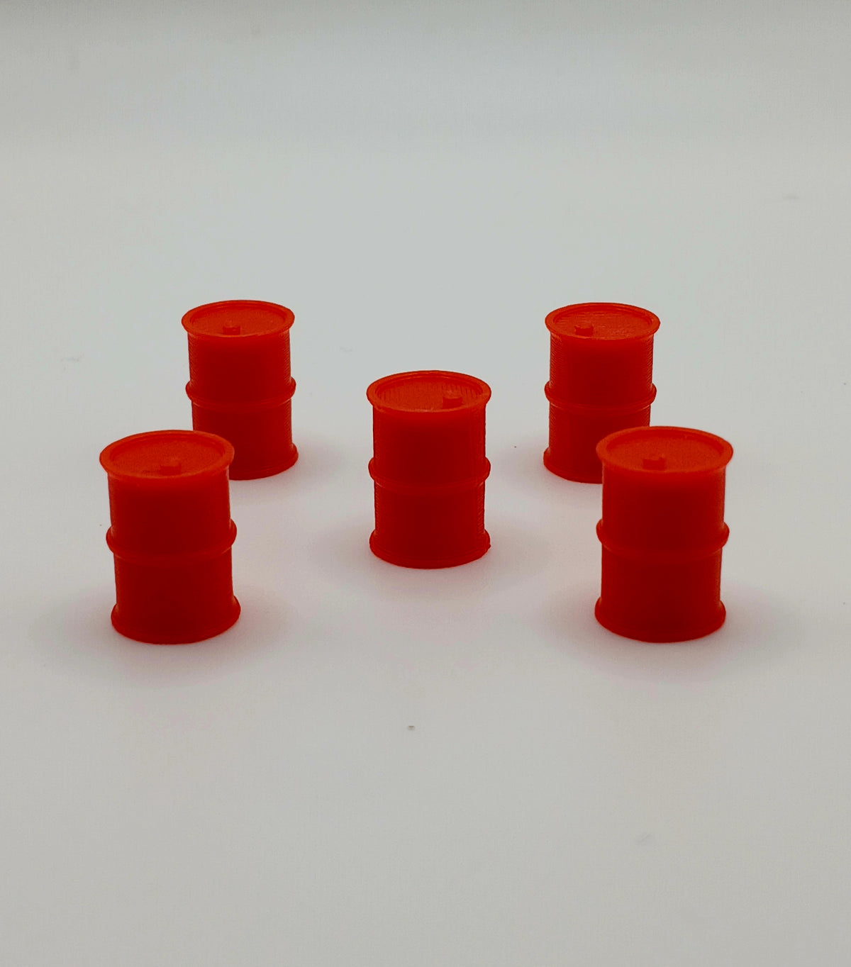 1:87 HO Scale Red Oil Drum Barrel Garage Diorama 3D Printed