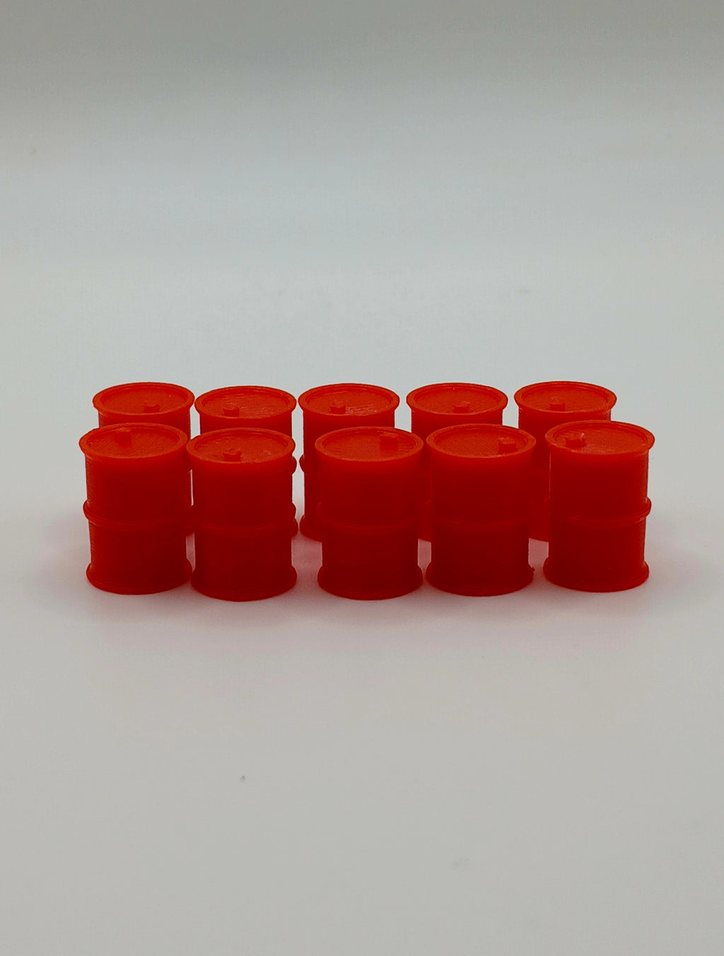 1:87 HO Scale Red Oil Drum Barrel Garage Diorama 3D Printed