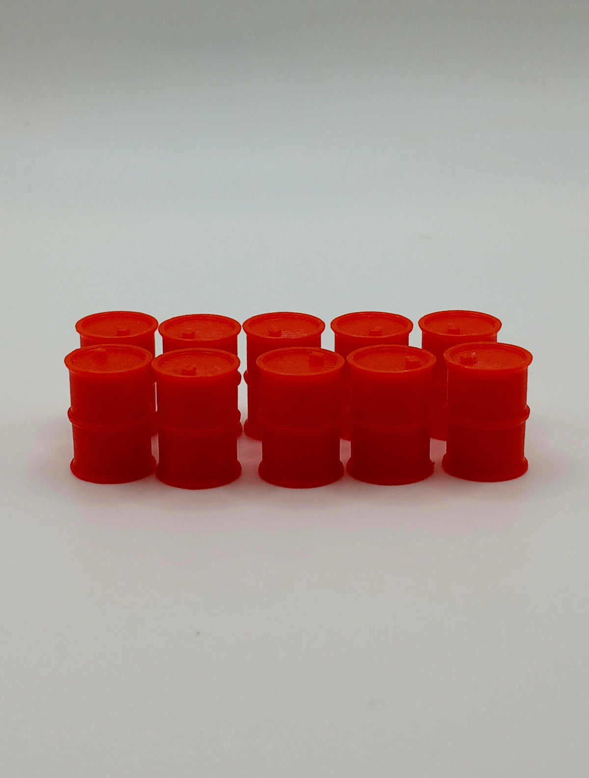 1:87 HO Scale Red Oil Drum Barrel Garage Diorama 3D Printed