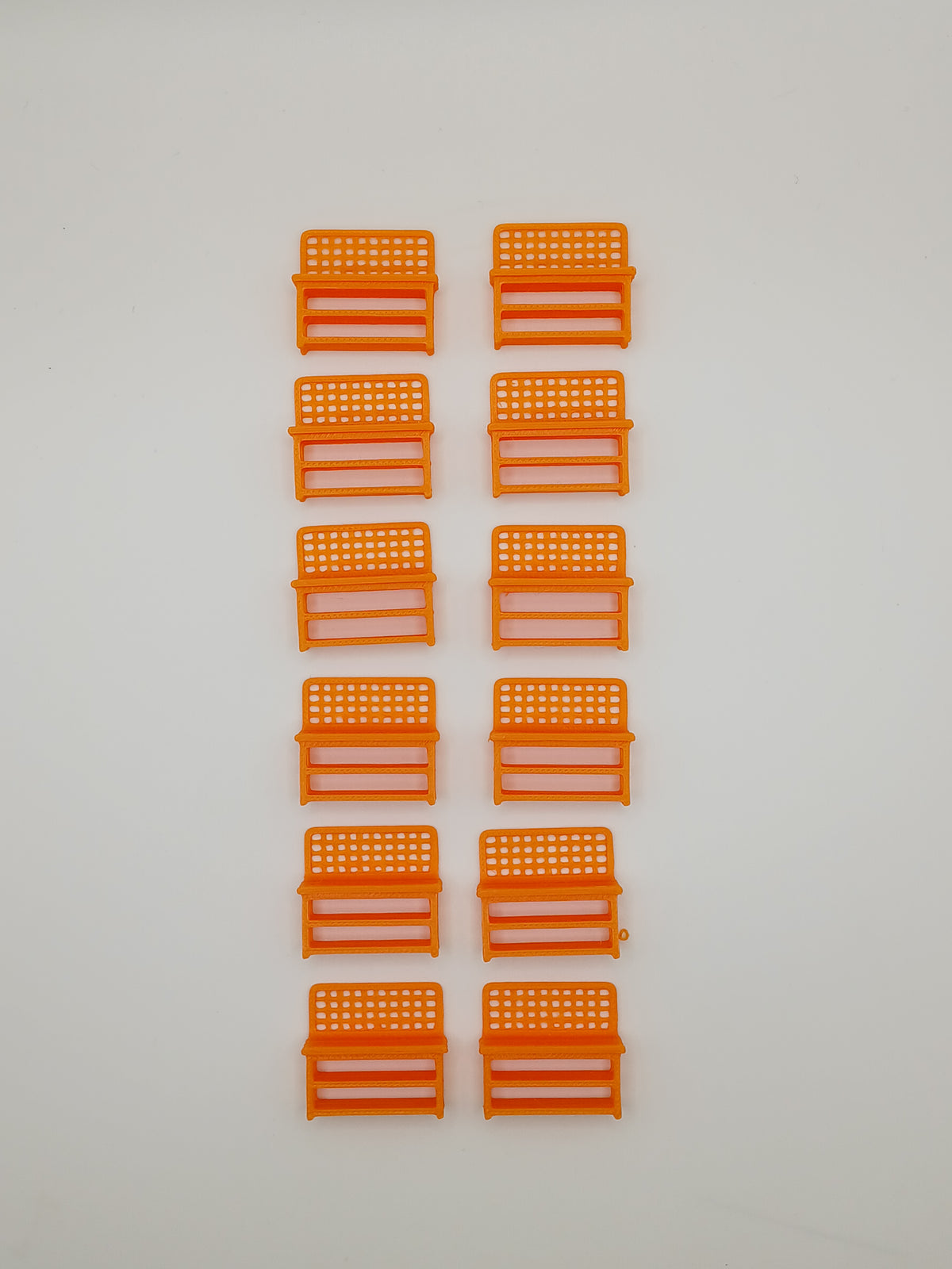1:87 HO Scale Orange Work Bench 3D Printed Garage Workshop Diorama Accessory