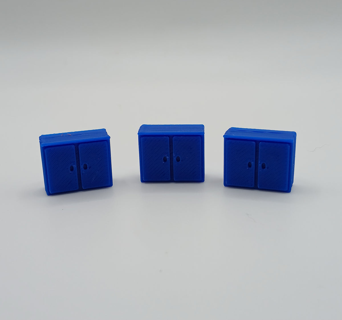 1:64 Scale Blue Upper Wall Cabinet Garage Diecast Diorama