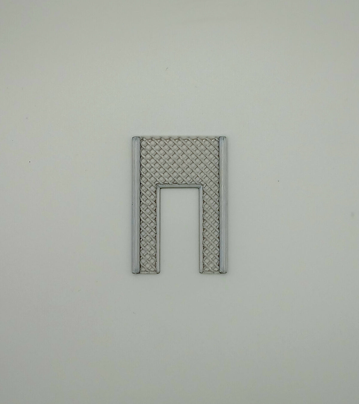 1:64 Scale Silver Fence with Pedestrian Opening Diorama