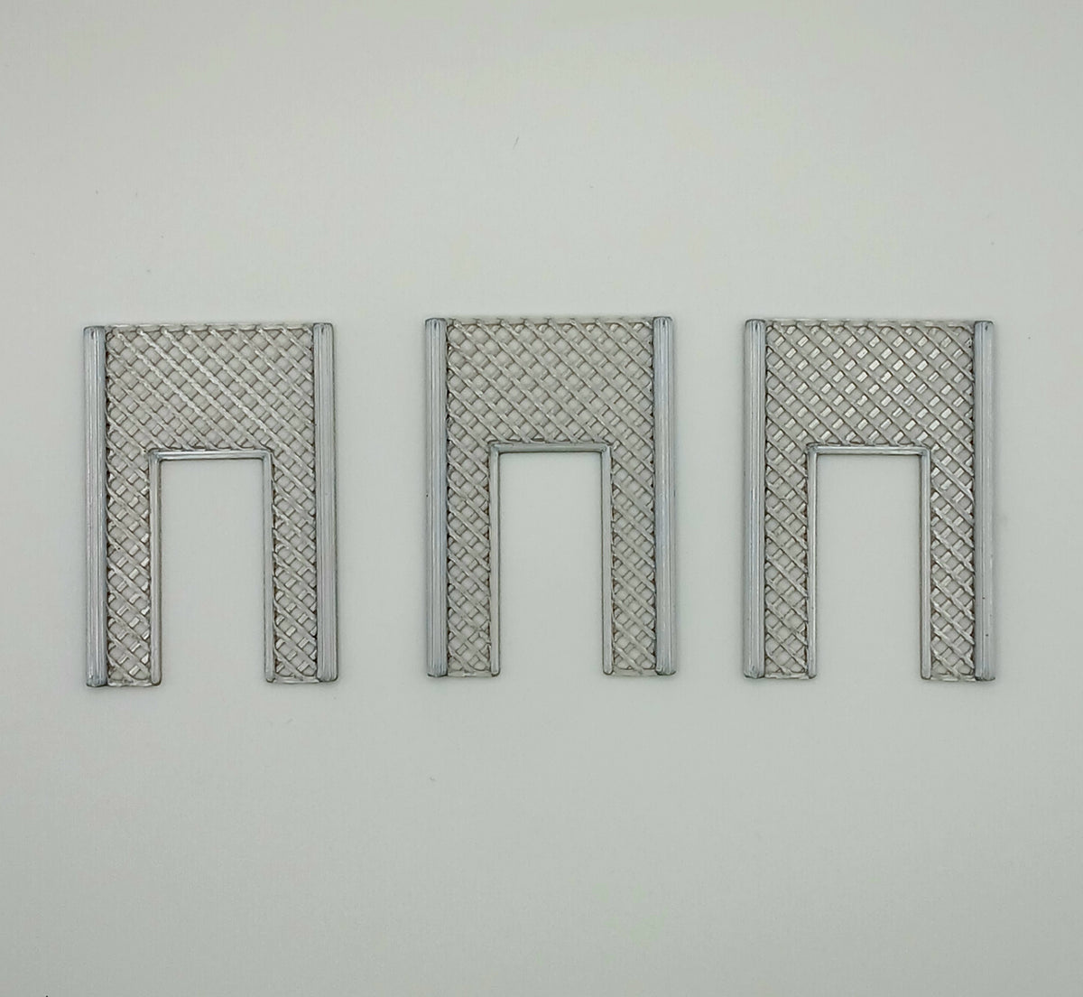 1:64 Scale Silver Fence with Pedestrian Opening Diorama