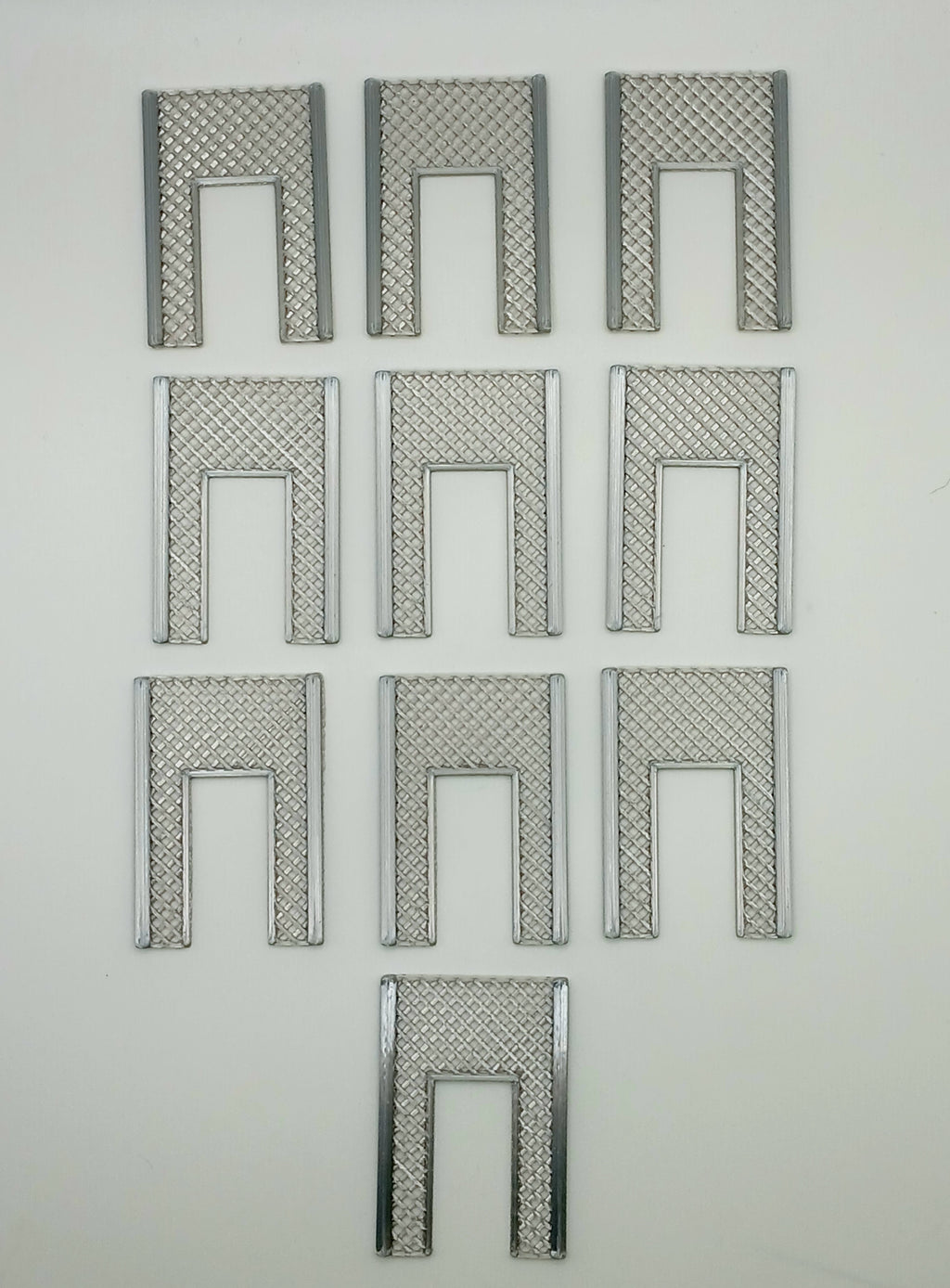 1:64 Scale Silver Fence with Pedestrian Opening Diorama