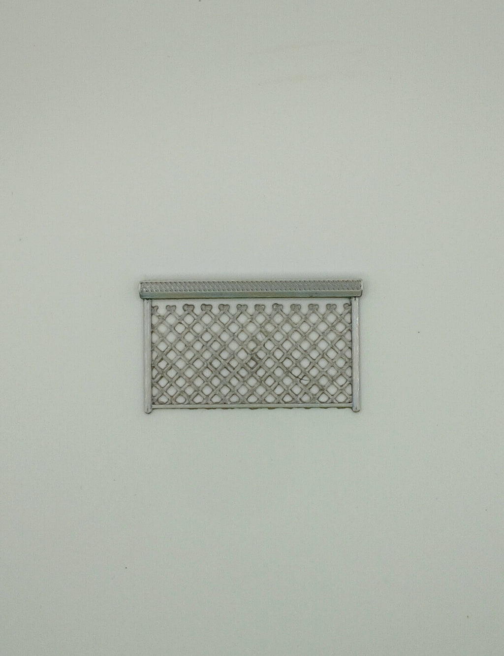 1:64 Scale Silver Single Panel Fence Diecast Diorama Accessory