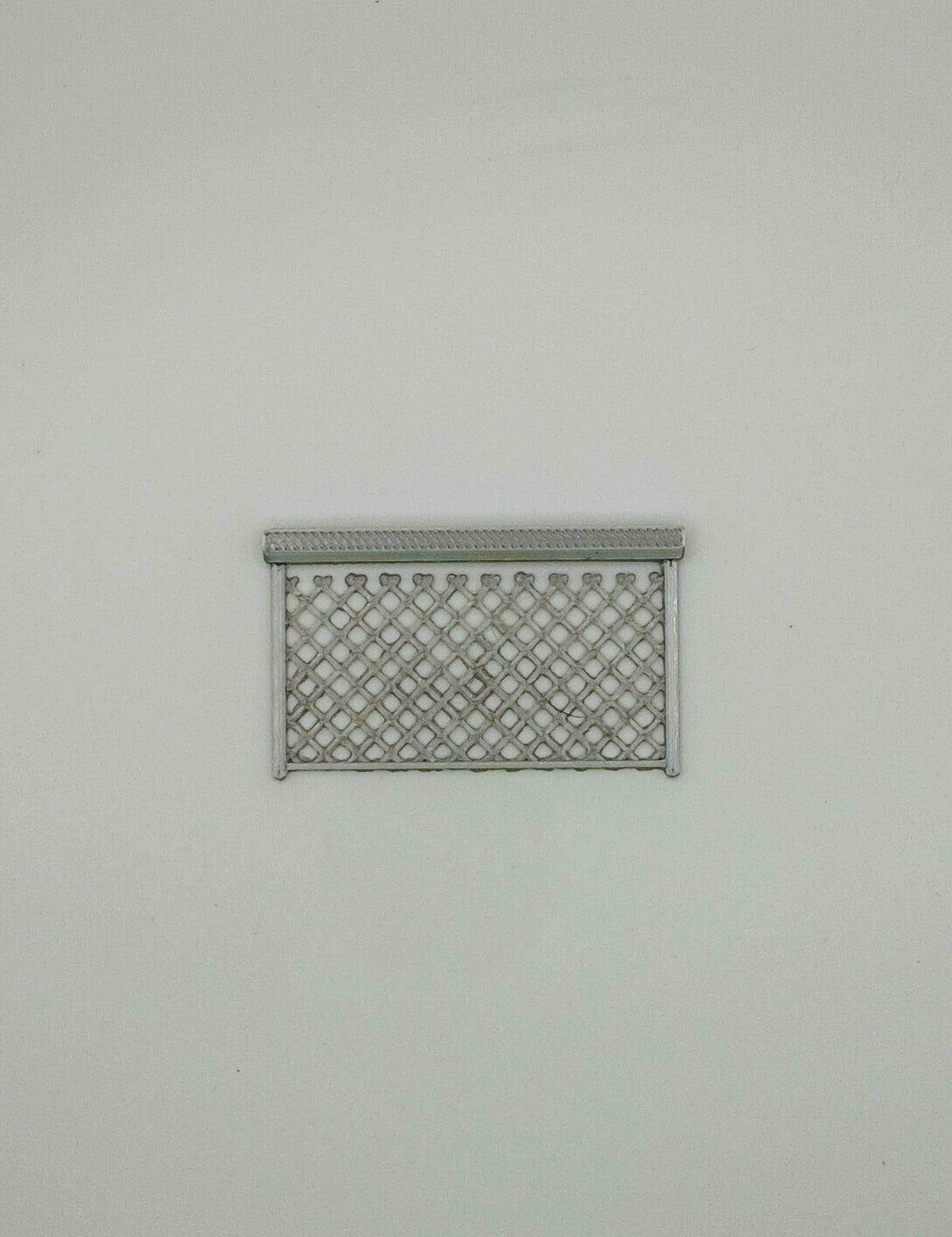 1:64 Scale Silver Single Panel Fence Diecast Diorama Accessory