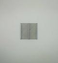 1:64 Scale Silver Two Panel Fence Diecast Diorama Accessory