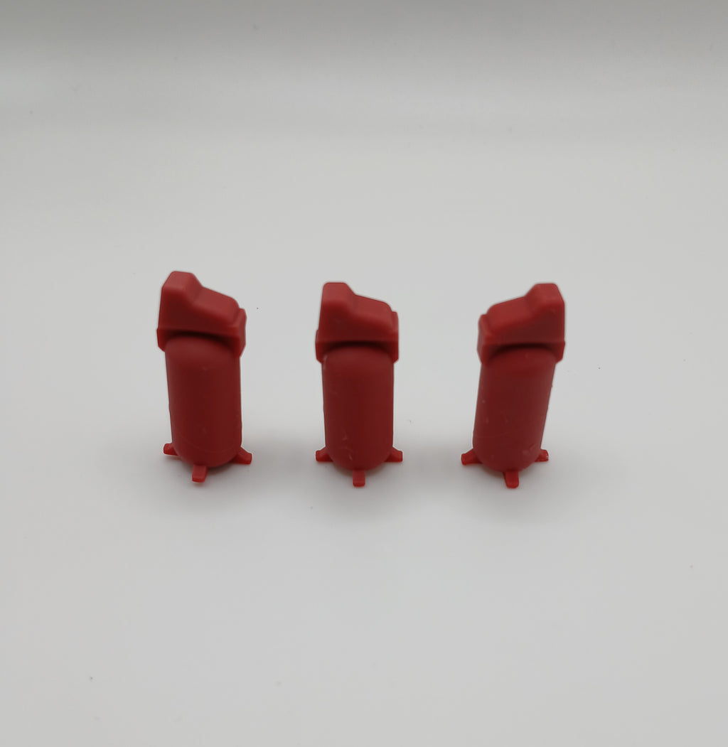1:64 Scale Red Air Compressor Resin Printed Garage Diorama
