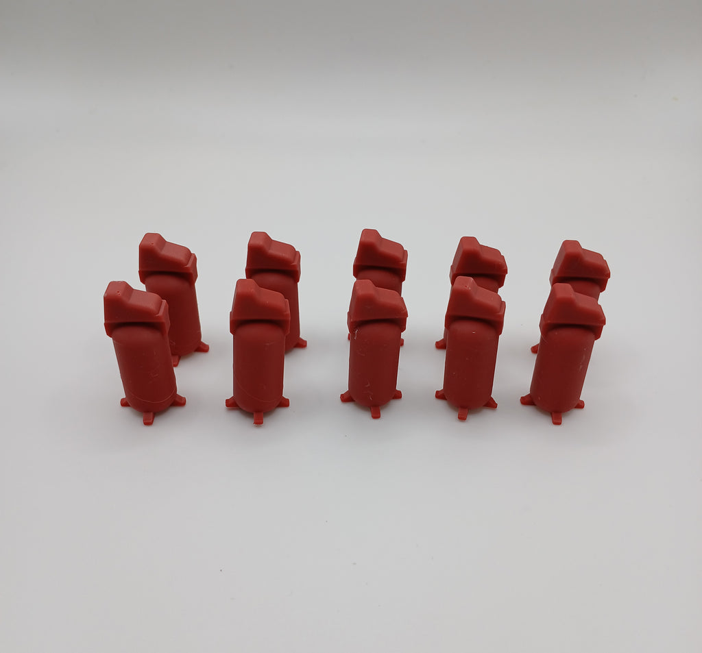 1:64 Scale Red Air Compressor Resin Printed Garage Diorama