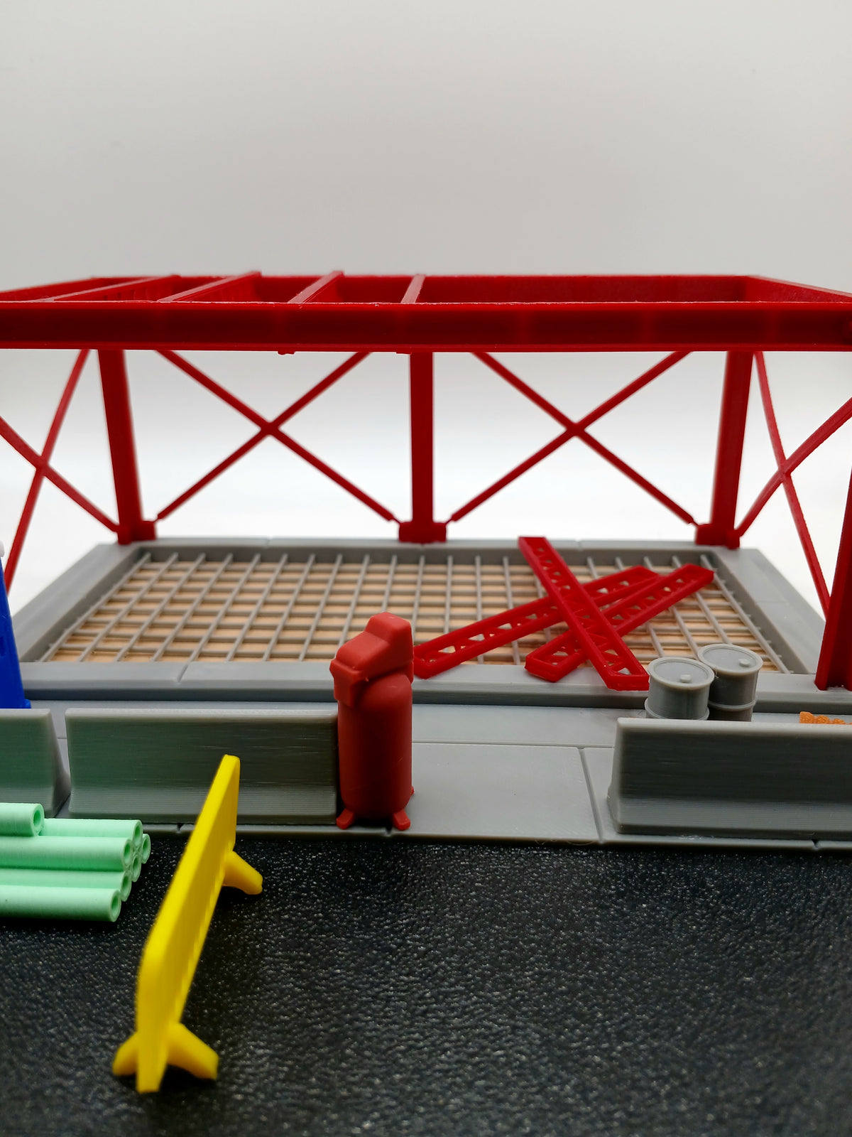 1:64 Scale Red Air Compressor Resin Printed Garage Diorama