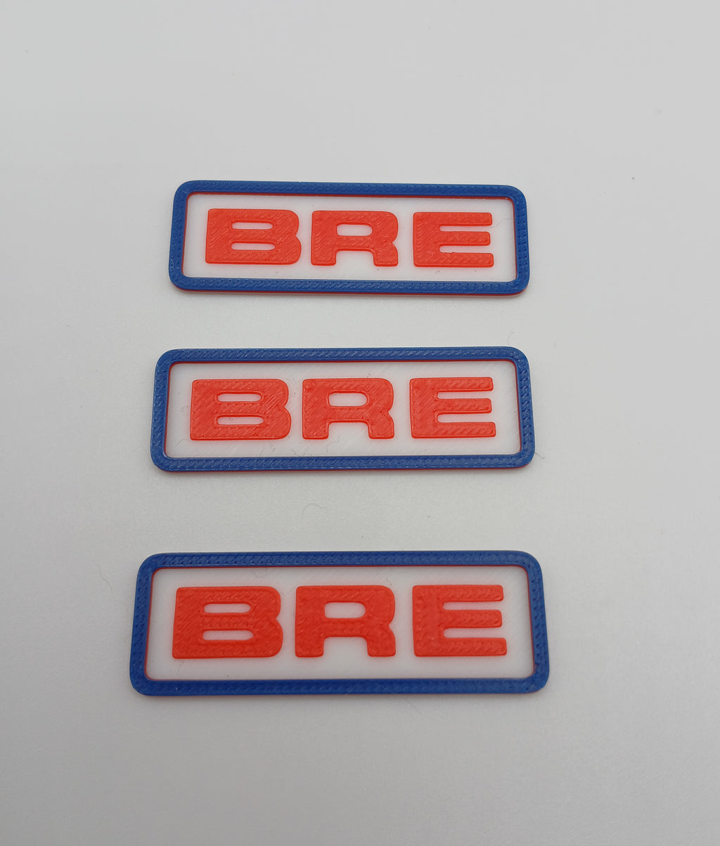 1:64 Scale Blue Orange BRE Sign 3D Printed Diorama Accessories