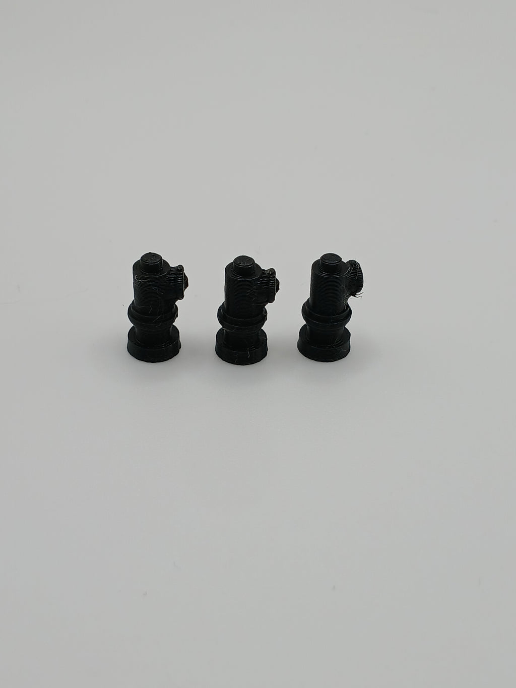 1:64 Scale Black Fire Hydrant 3D Printed Diorama Accessory