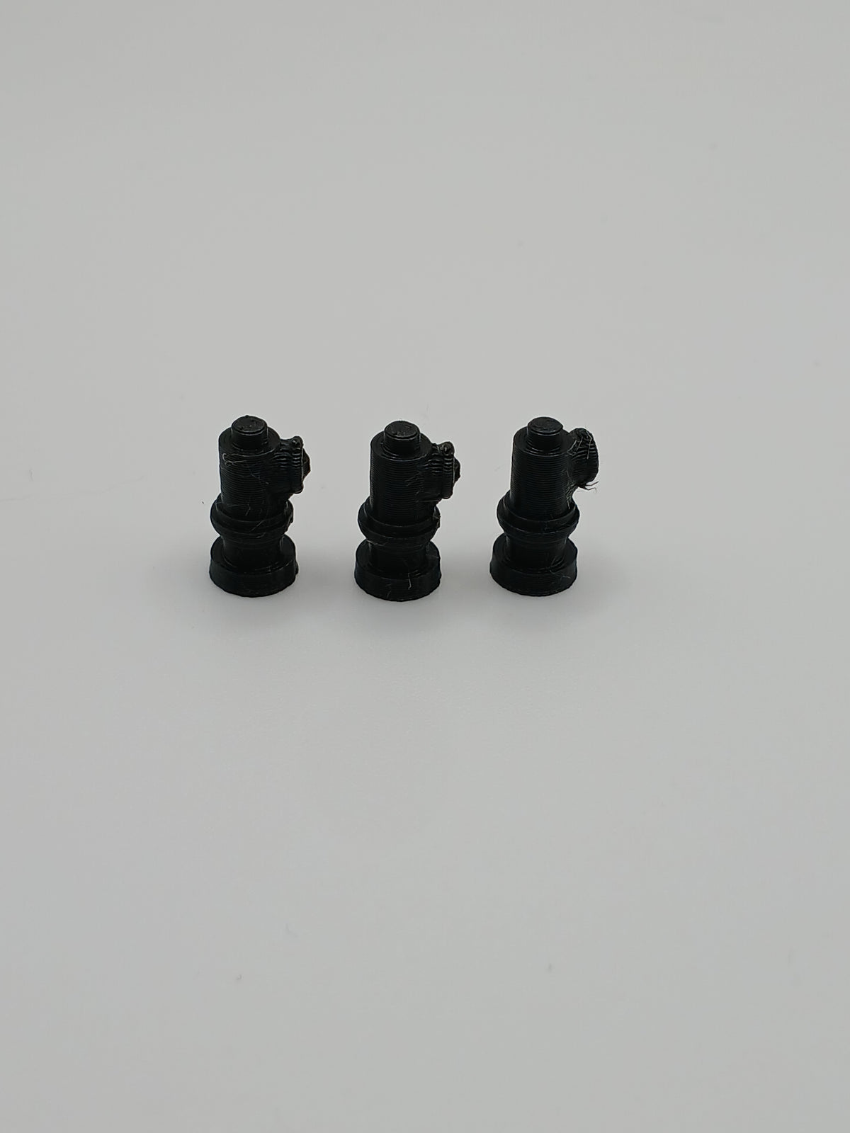 1:64 Scale Black Fire Hydrant 3D Printed Diorama Accessory