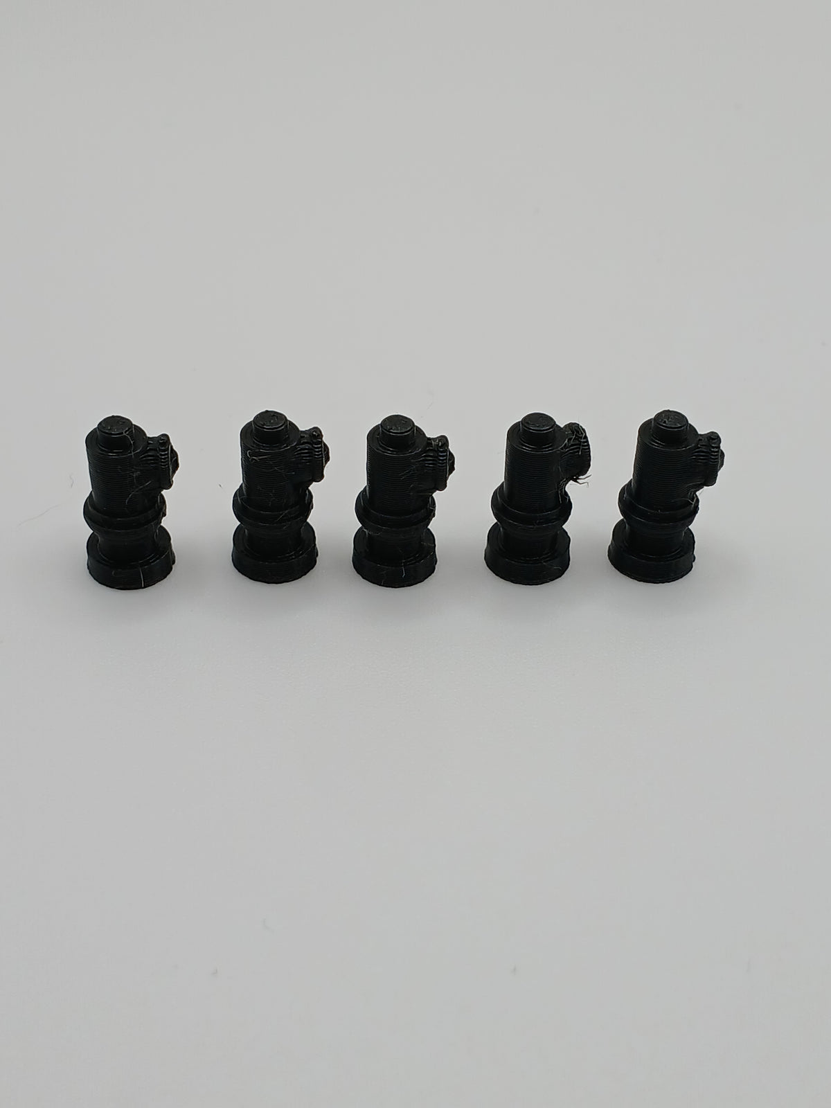 1:64 Scale Black Fire Hydrant 3D Printed Diorama Accessory
