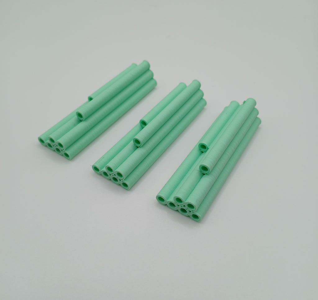 1:64 Scale Green Pipe Stack 3D Printed Construction Diorama Accessory
