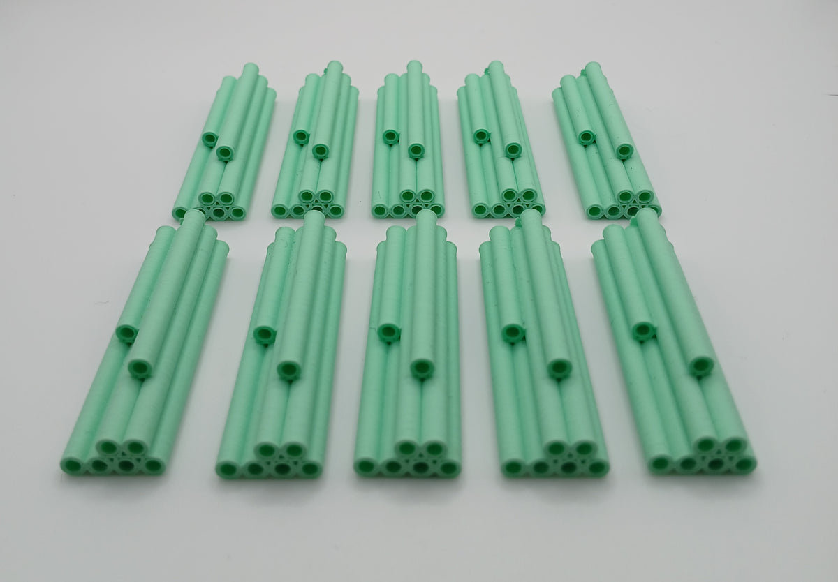 1:64 Scale Green Pipe Stack 3D Printed Construction Diorama Accessory