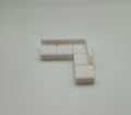 1:64 Scale White Sectional Couch – 3D Printed Diorama Furniture
