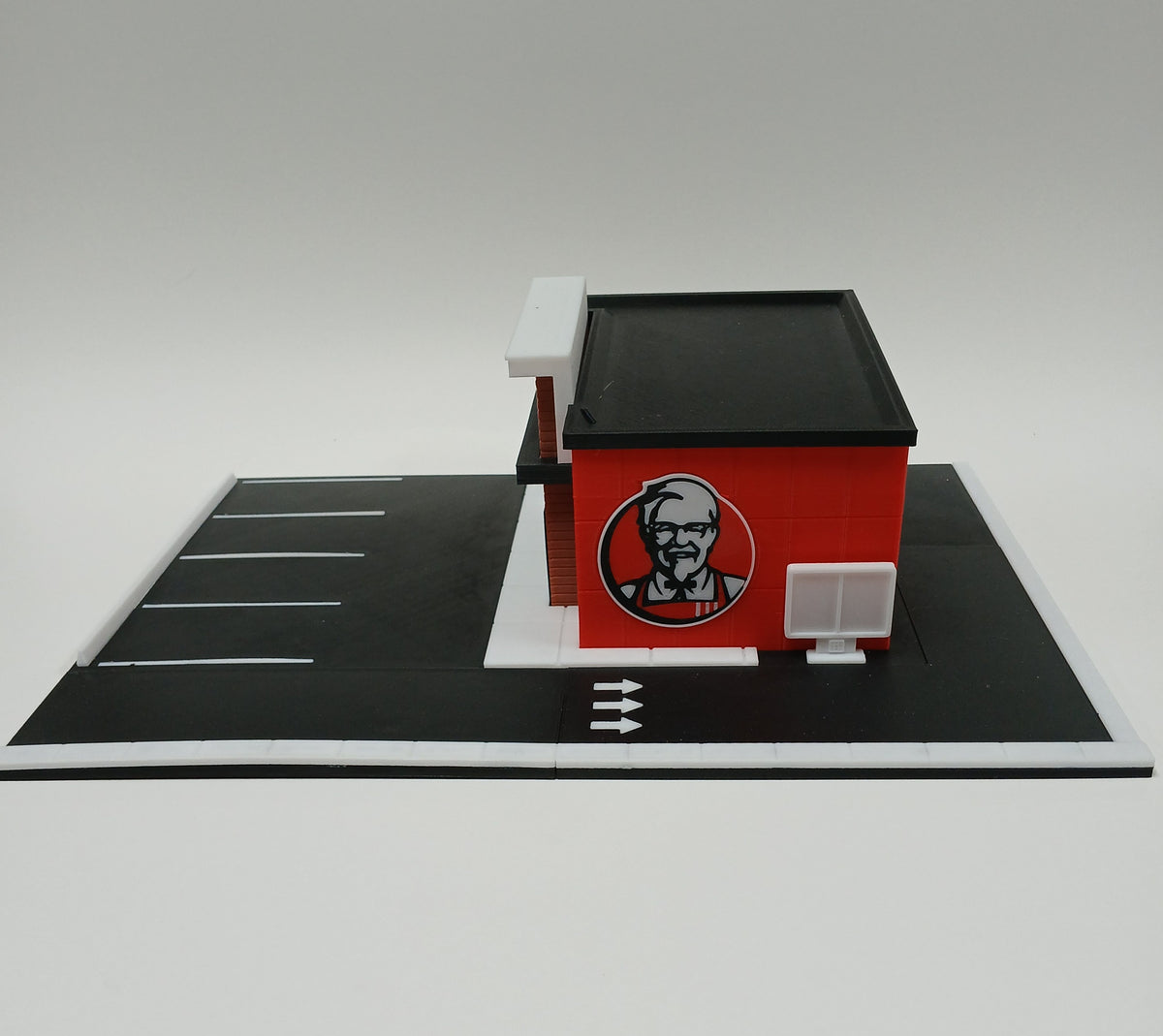 1:64 Scale KFC Restaurant 3D Printed Diorama Model Kit - Assembly Required
