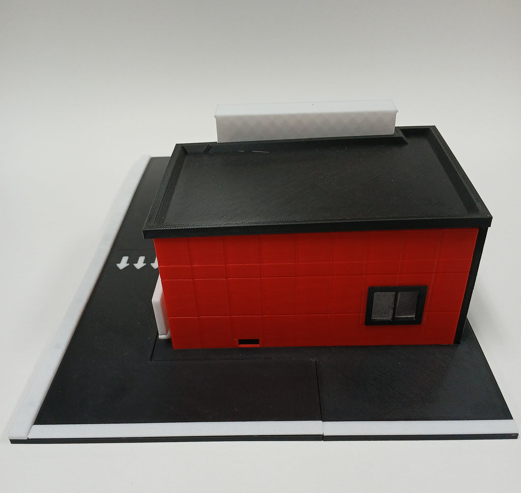 1:64 Scale KFC Restaurant 3D Printed Diorama Model Kit - Assembly Required