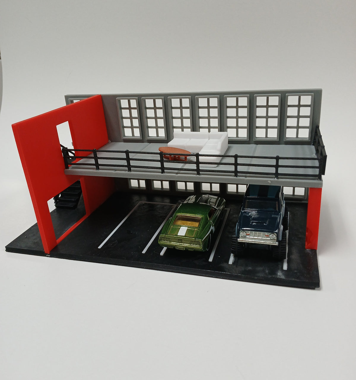 1:64 Scale 3D Printed Car Showroom Diorama Model Kit Assembly Required