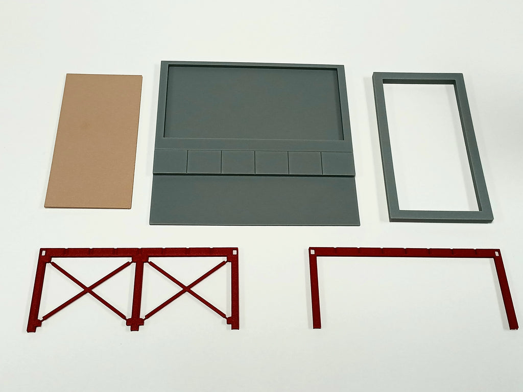1:64 Scale Construction Site Building Kit – Unassembled