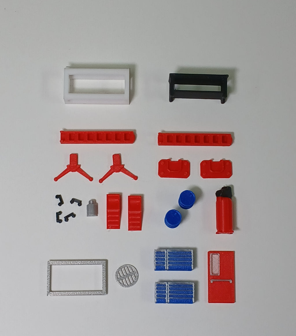 1:64 Scale JDM Garage Diorama Building Kit 3D Printed Workshop Display