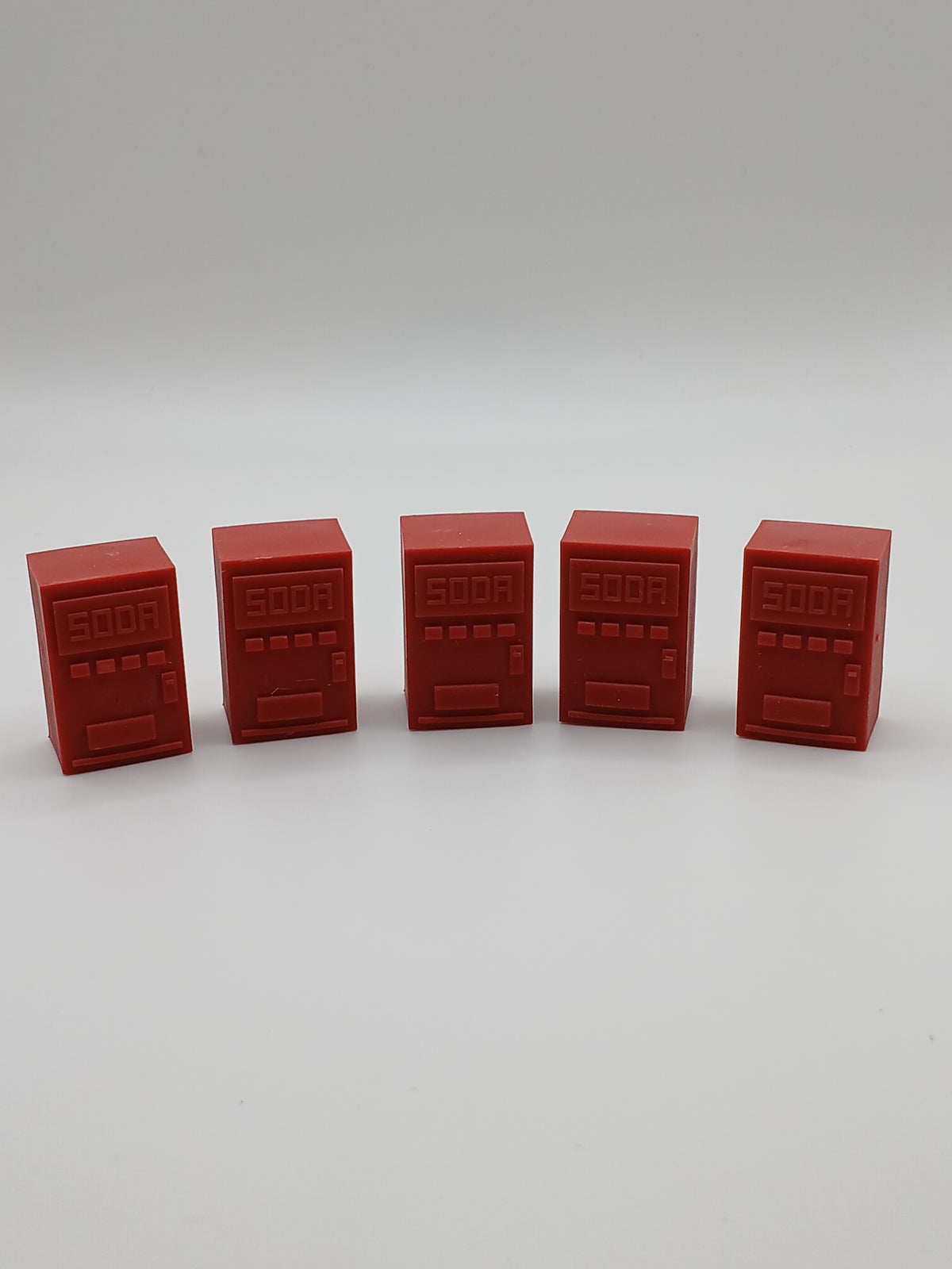 1:64 Scale Red Soda Machine Resin 3D Printed Diorama Accessory